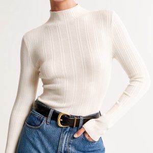 Slim Rib Turtleneck Sweater